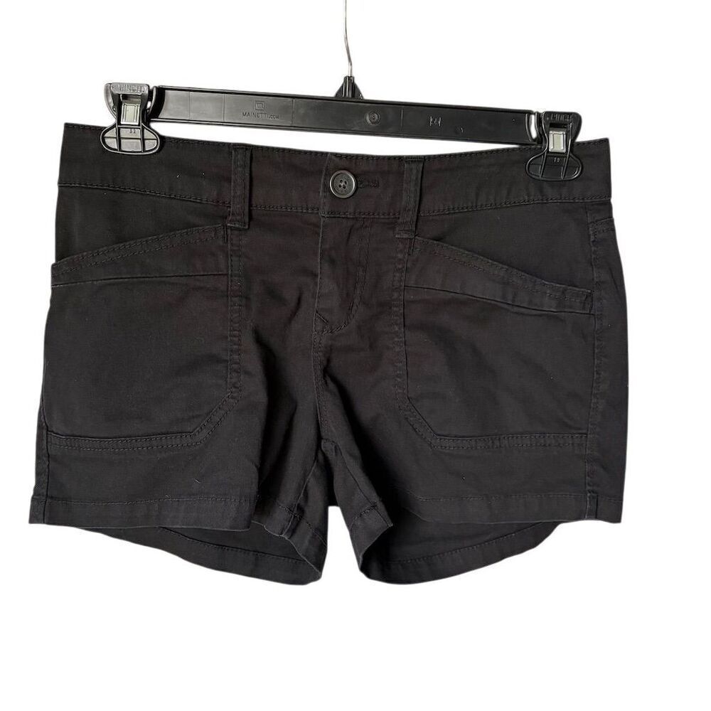 UNIONBAY Women's Delaney Stretch Chino Shorts Black Size 7 Casual